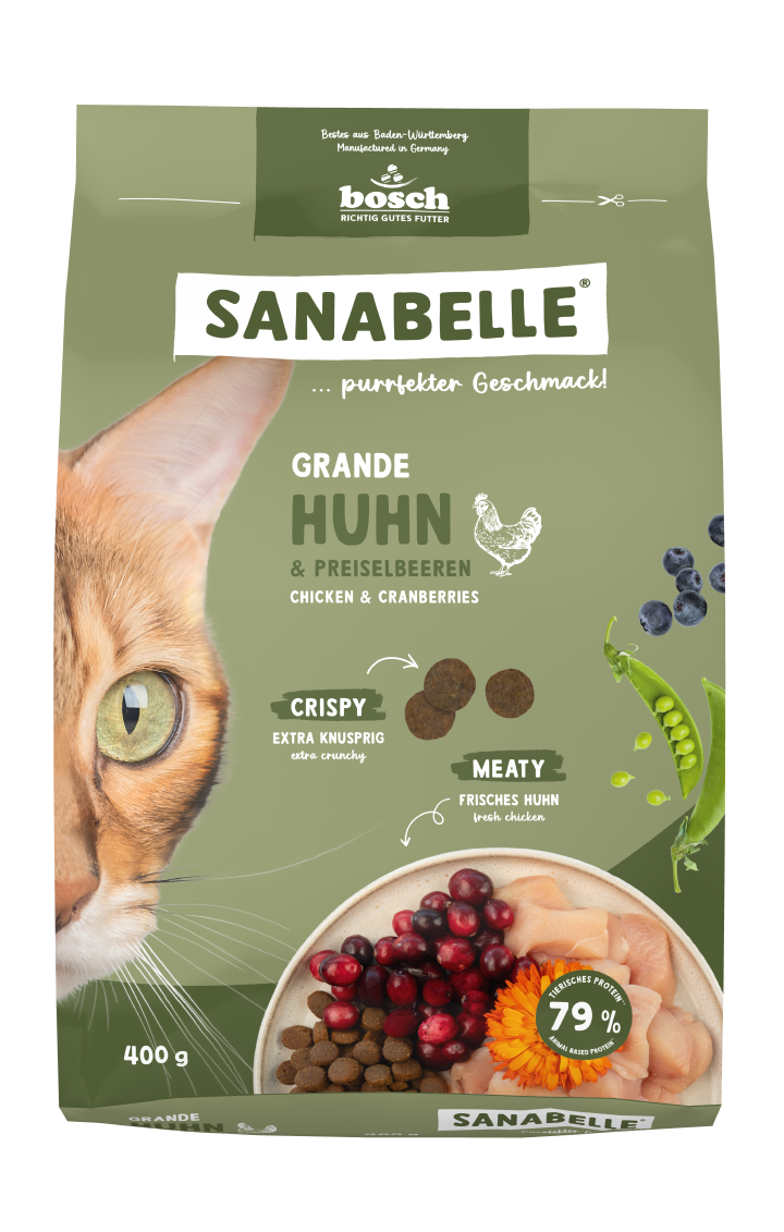 Sanabelle Katzen-Trockenfutter Grande Huhn